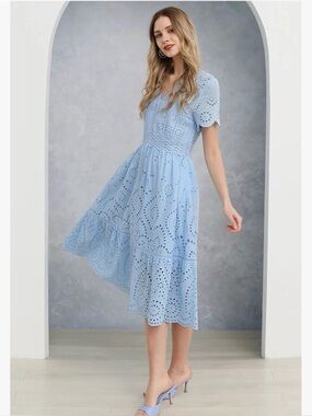 NWT Chicwish Cotton Lace Dress